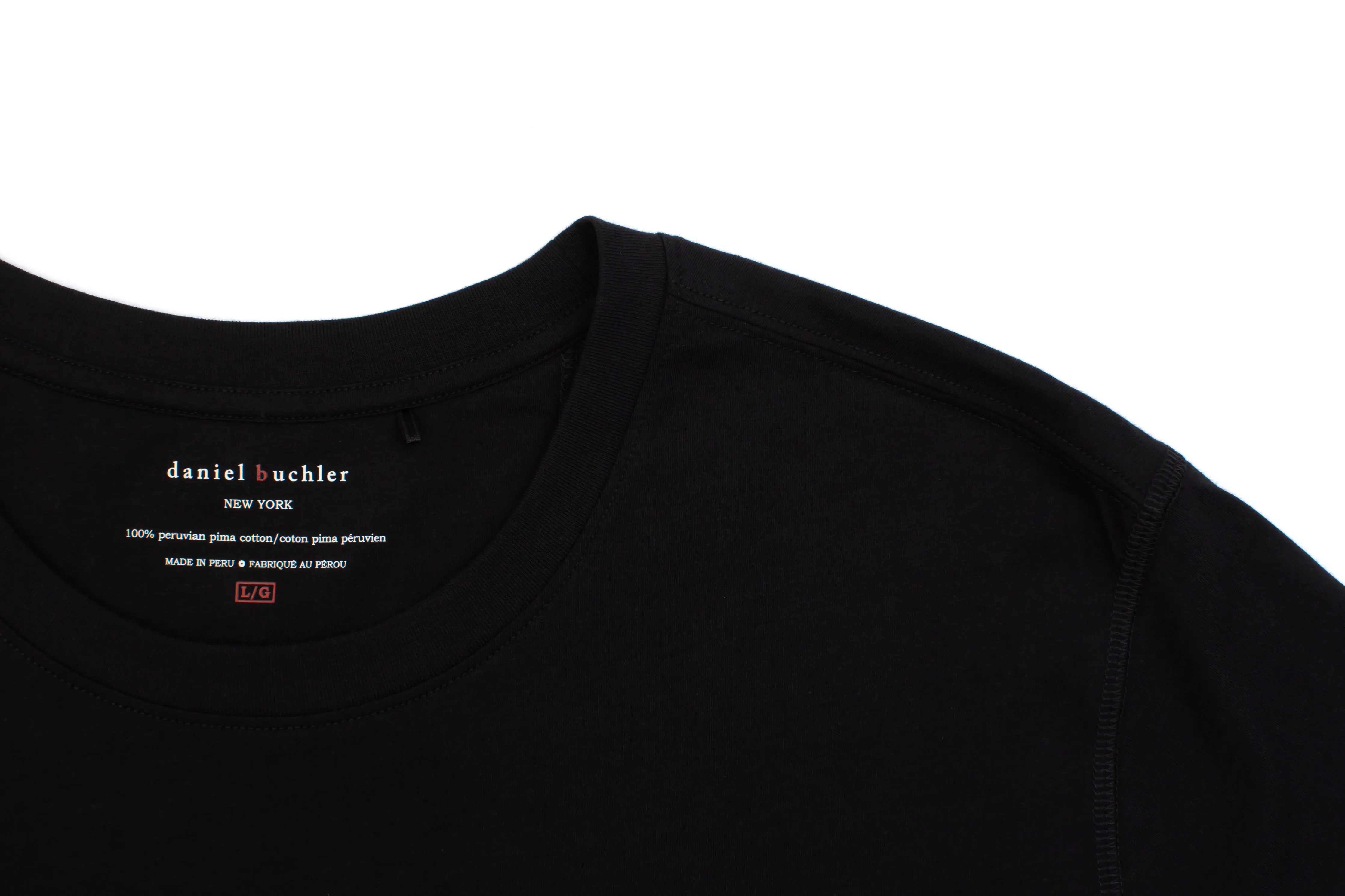 100% Peruvian Pima Cotton Replenishment Black Tee