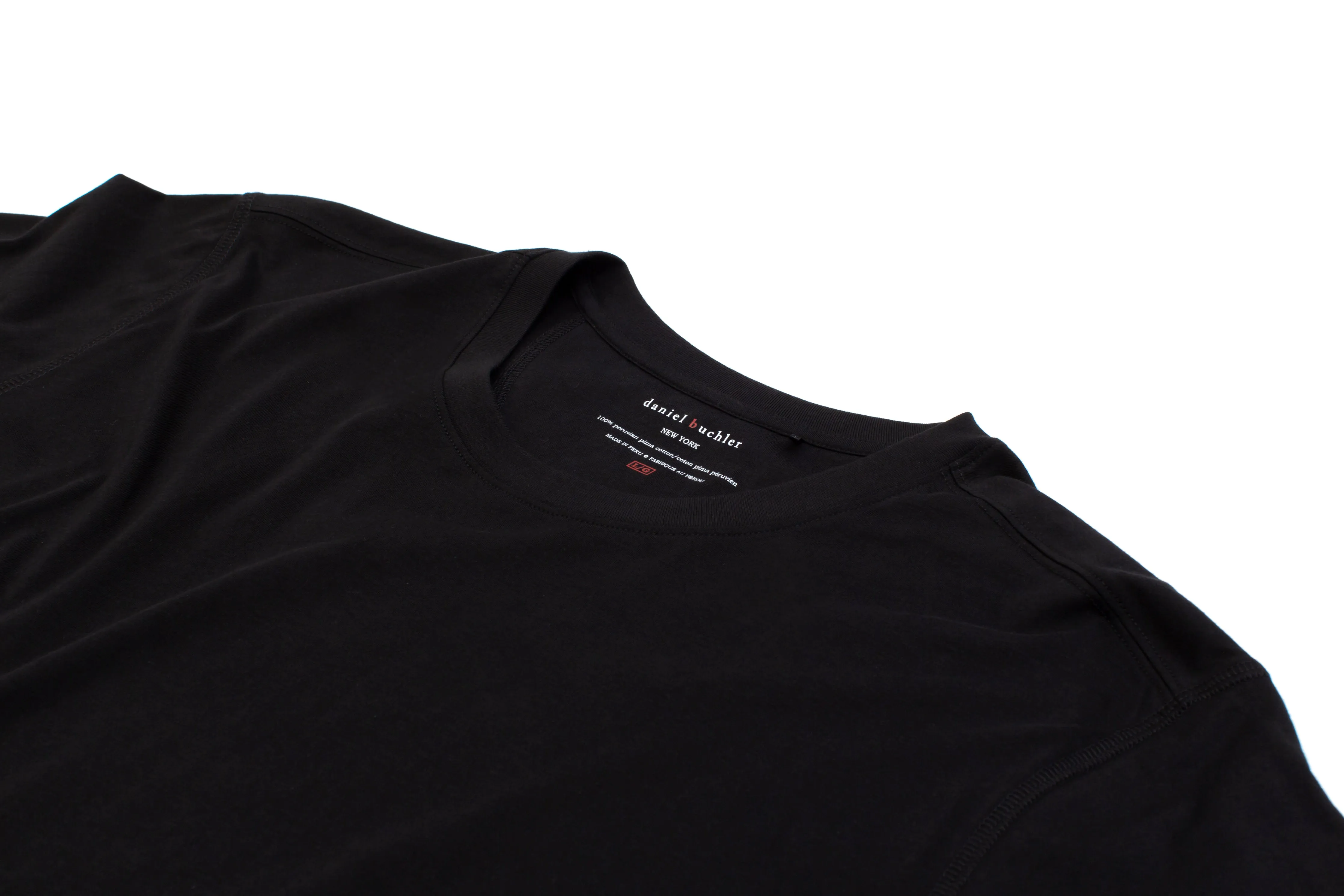 100% Peruvian Pima Cotton Replenishment Black Tee