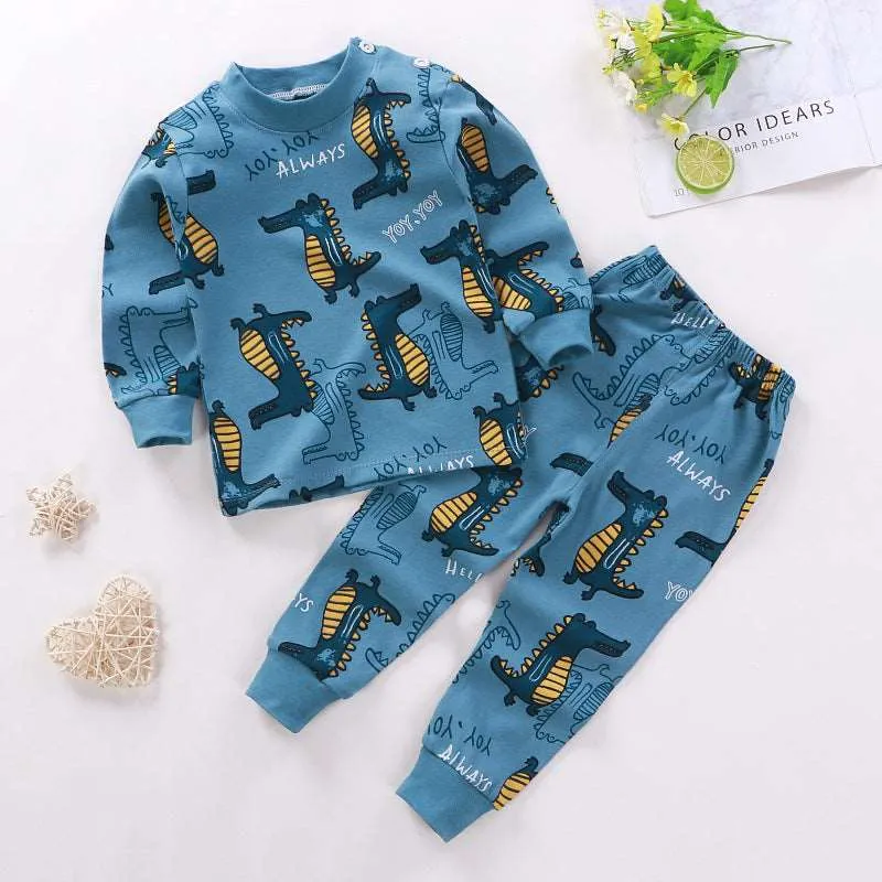 Baby Cotton Pajamas, Loungewear Two-piece Set