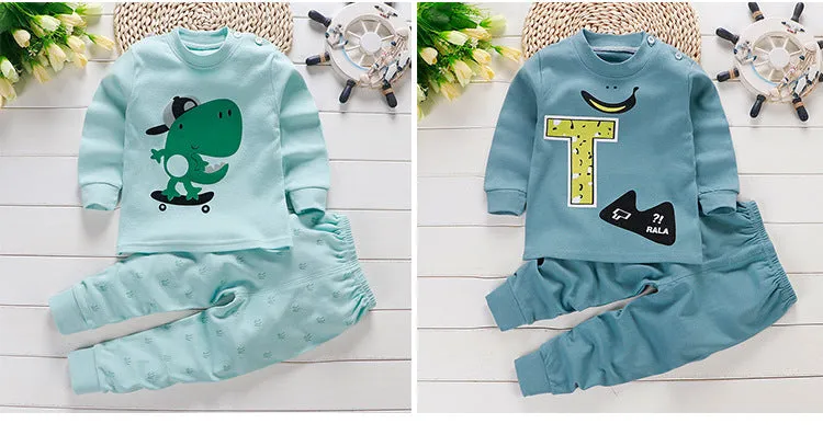 Baby Cotton Pajamas, Loungewear Two-piece Set