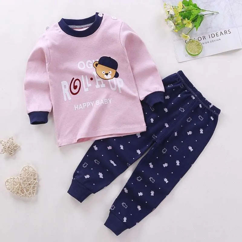 Baby Cotton Pajamas, Loungewear Two-piece Set