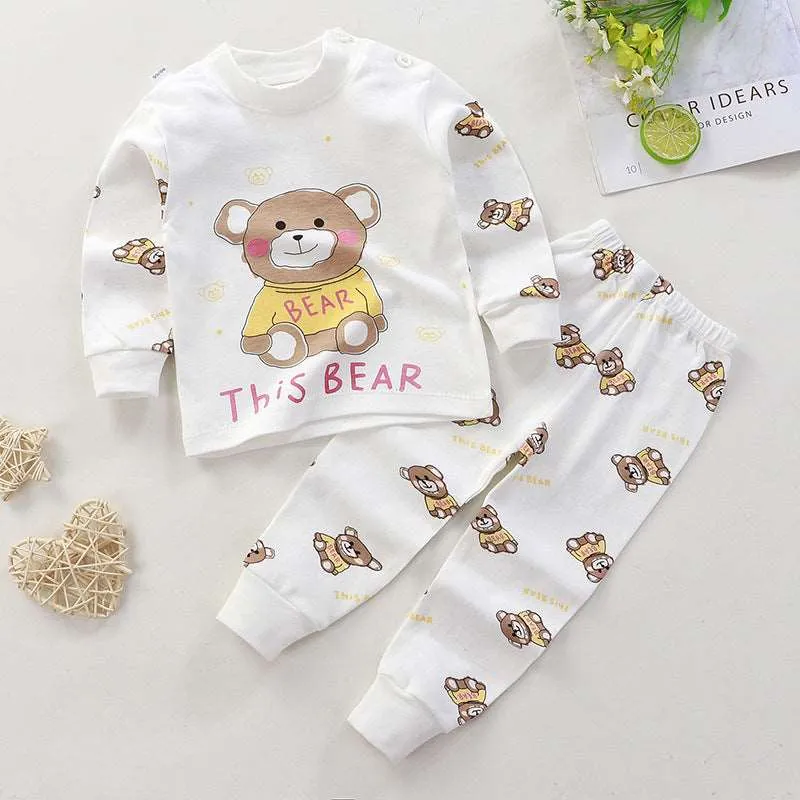 Baby Cotton Pajamas, Loungewear Two-piece Set