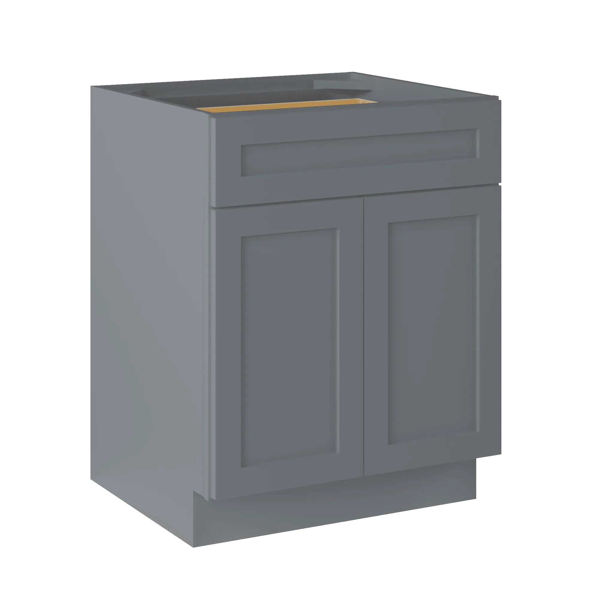 Base Kitchen Cabinet B27 Colonial Gray LessCare 27 in. width 34.5 in. height 24 in. depth