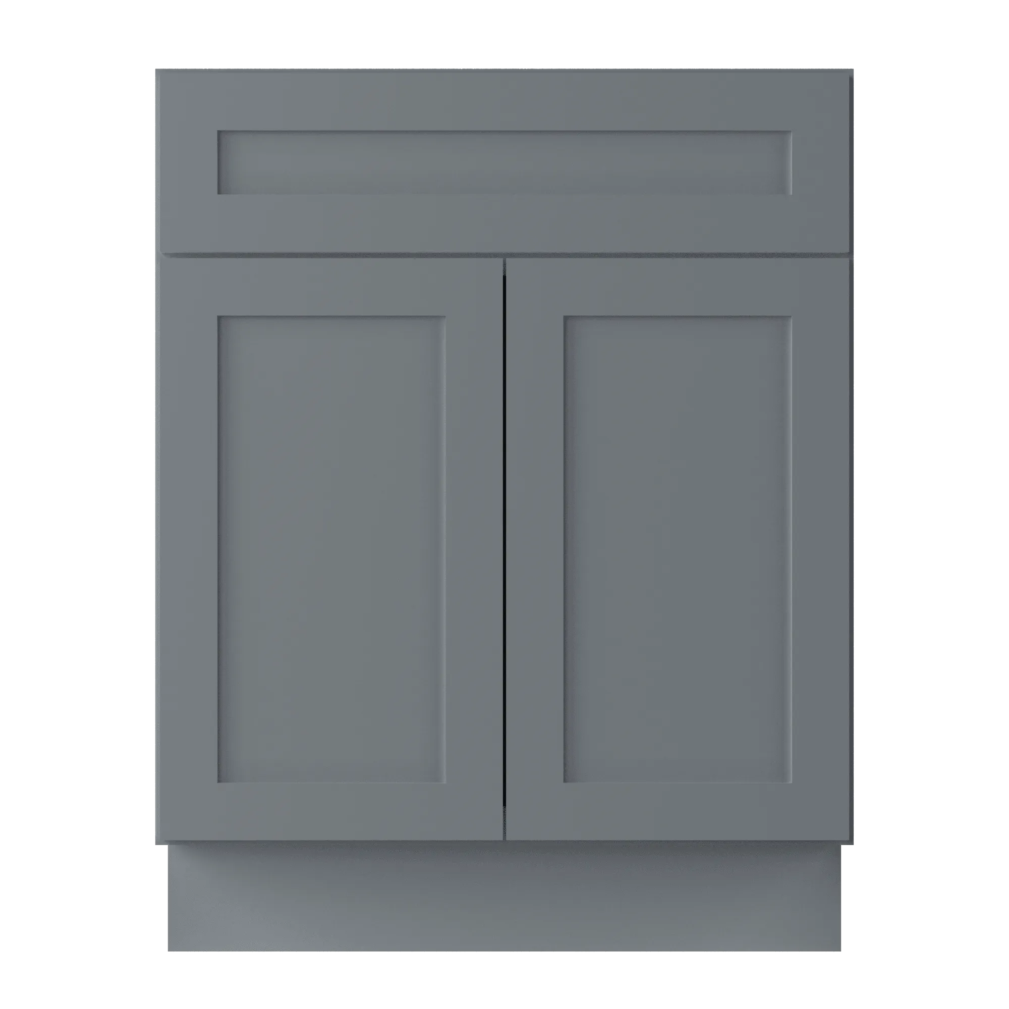 Base Kitchen Cabinet B27 Colonial Gray LessCare 27 in. width 34.5 in. height 24 in. depth