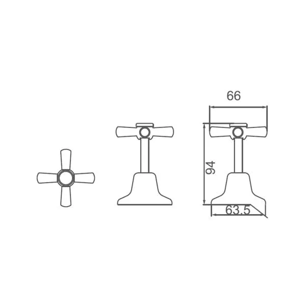 Bathmates Wall Top Assemblies - WT201-HDL