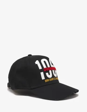 Black 1964 Print Baseball Cap -