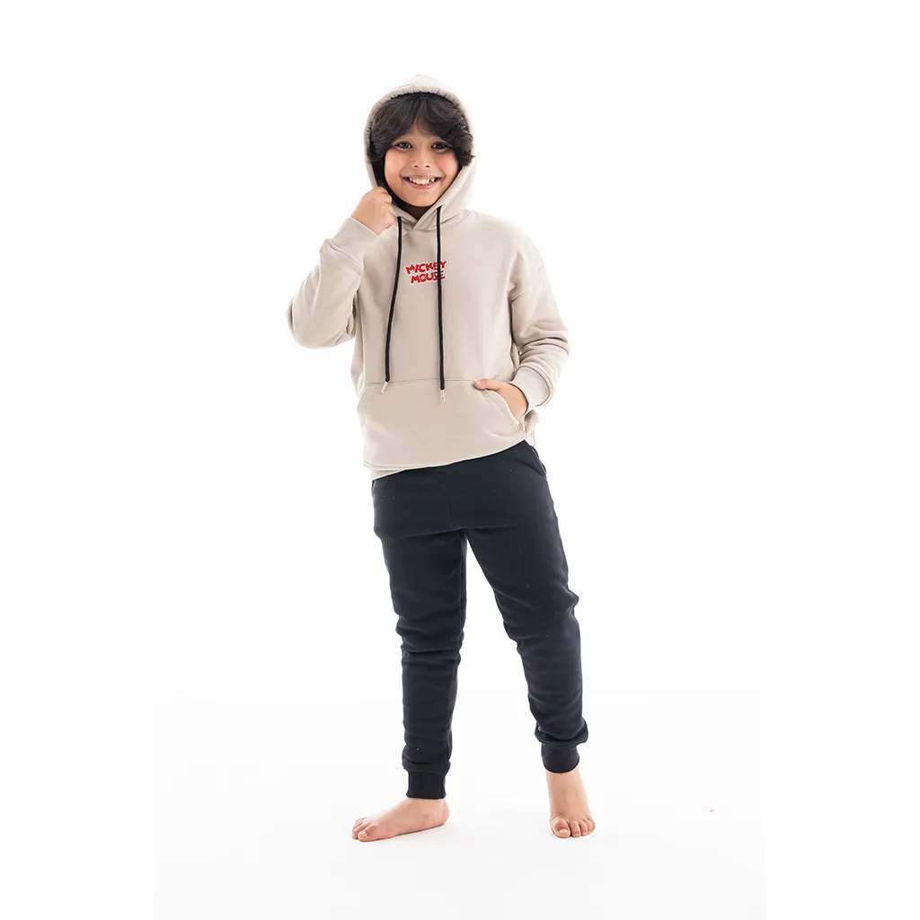 Boys' Winter Hoodie Pajamas - Beige