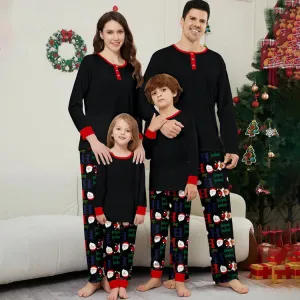 Christmas Deer & Santa Family Matching Pajama Set