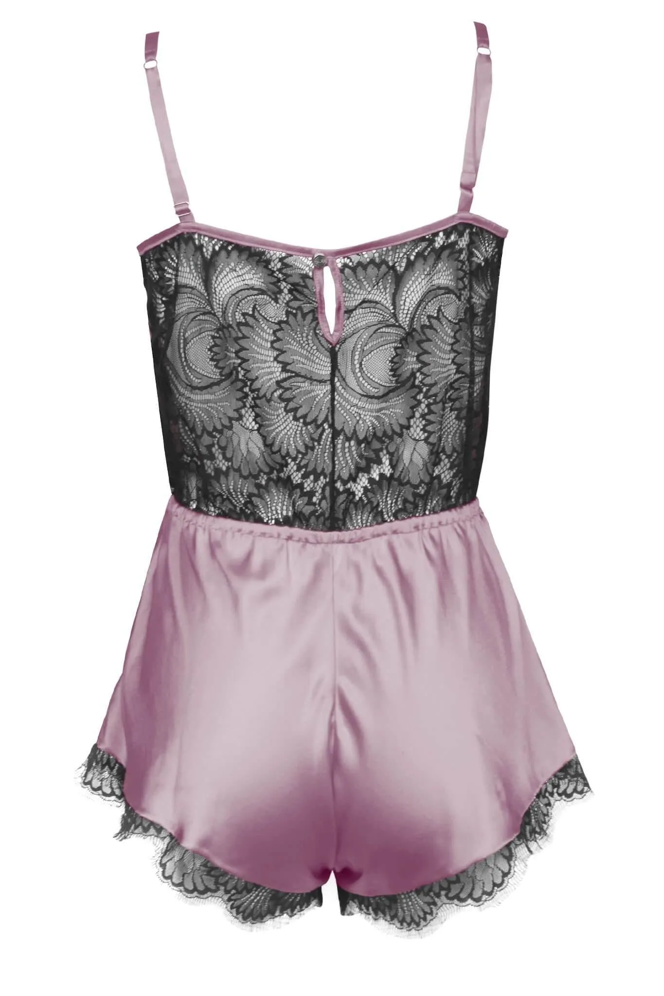 Florence Purple Dusk Silk Pleasure Romper