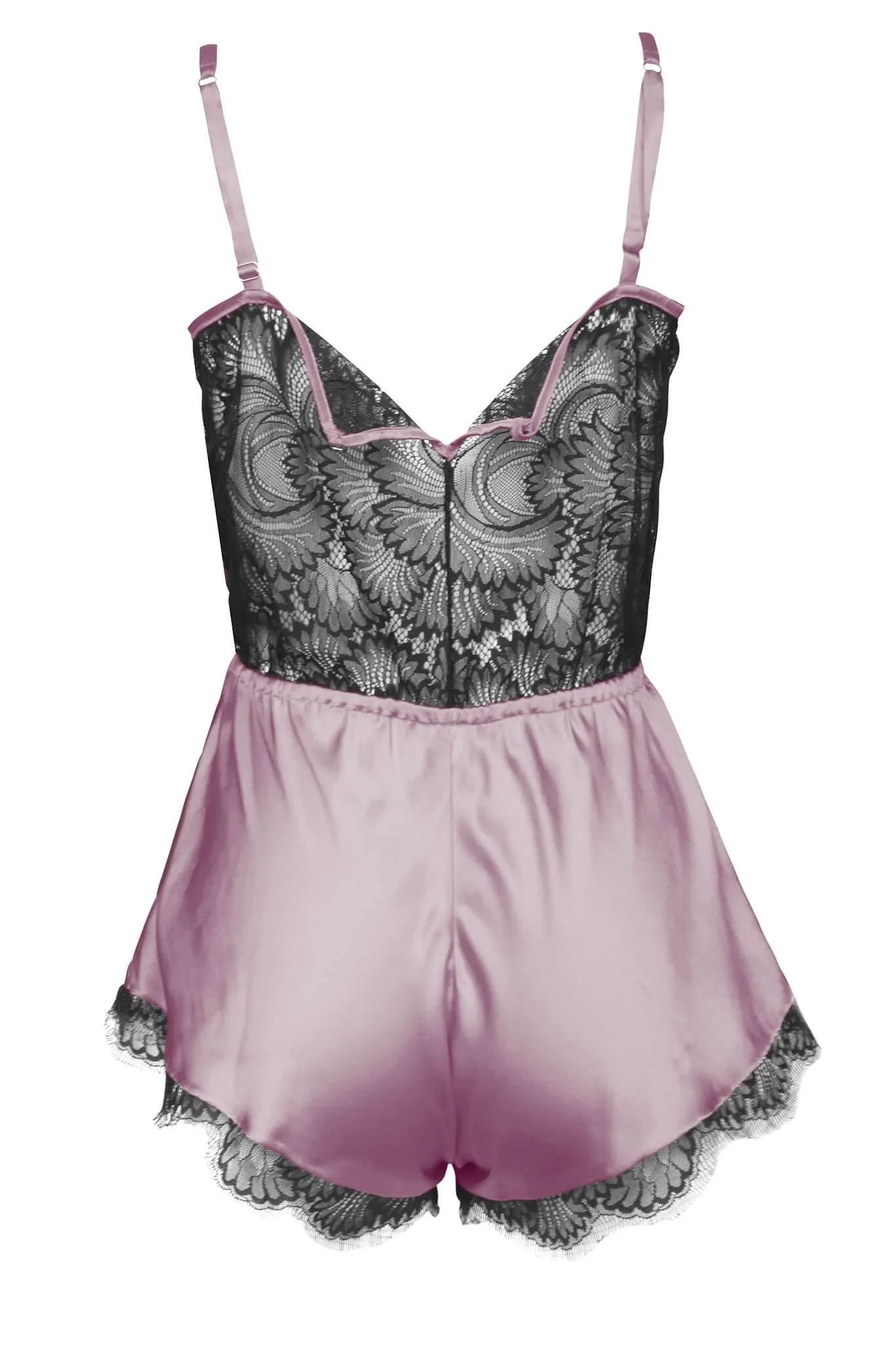 Florence Purple Dusk Silk Pleasure Romper