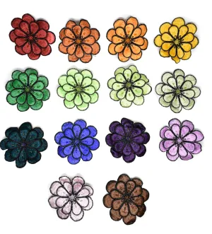 Flower Sequin Applique 3"- 1 Piece