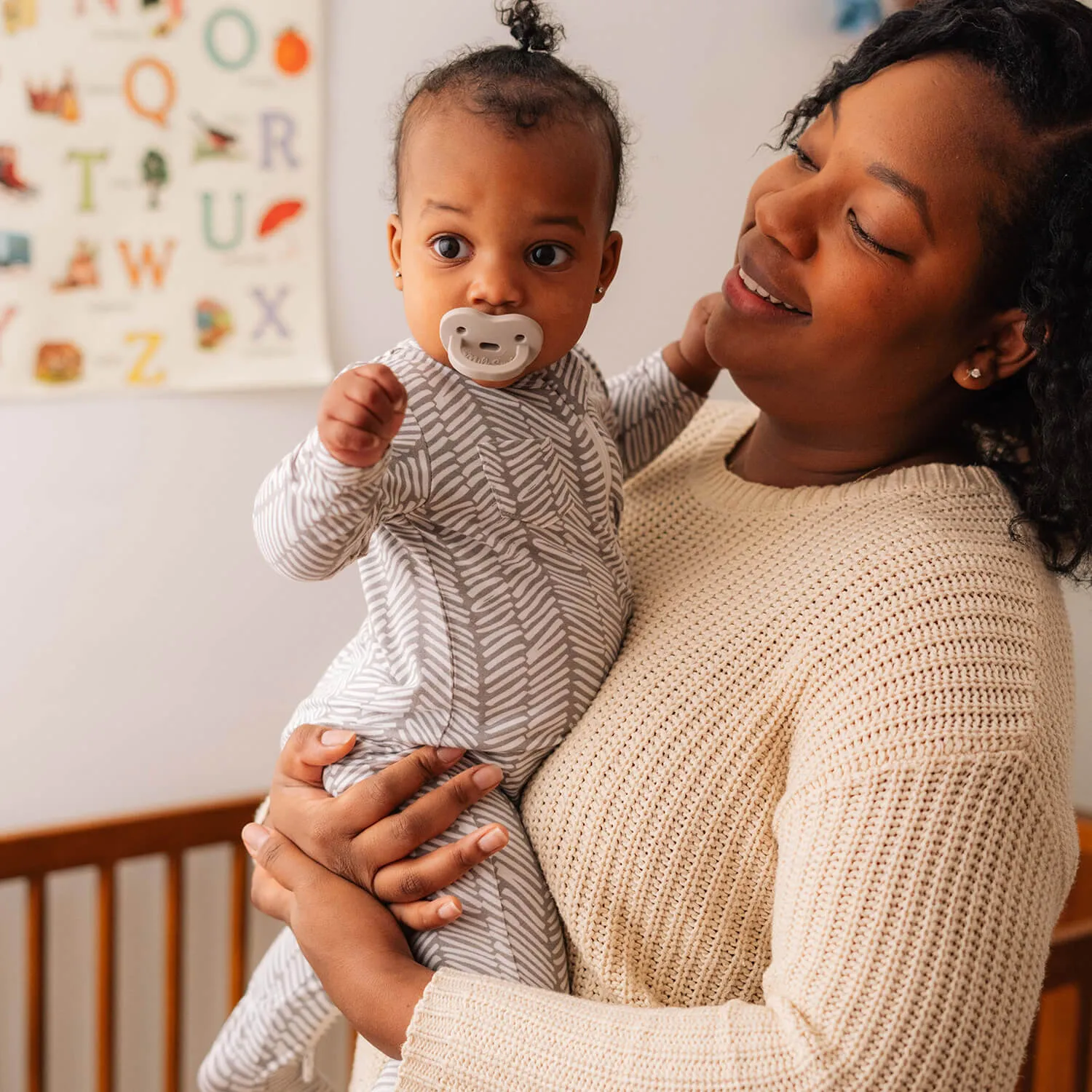 HERRINGBONE FOOTED JAMMIES