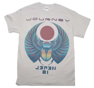 Journey Japan '81 Mens T Shirt Silver