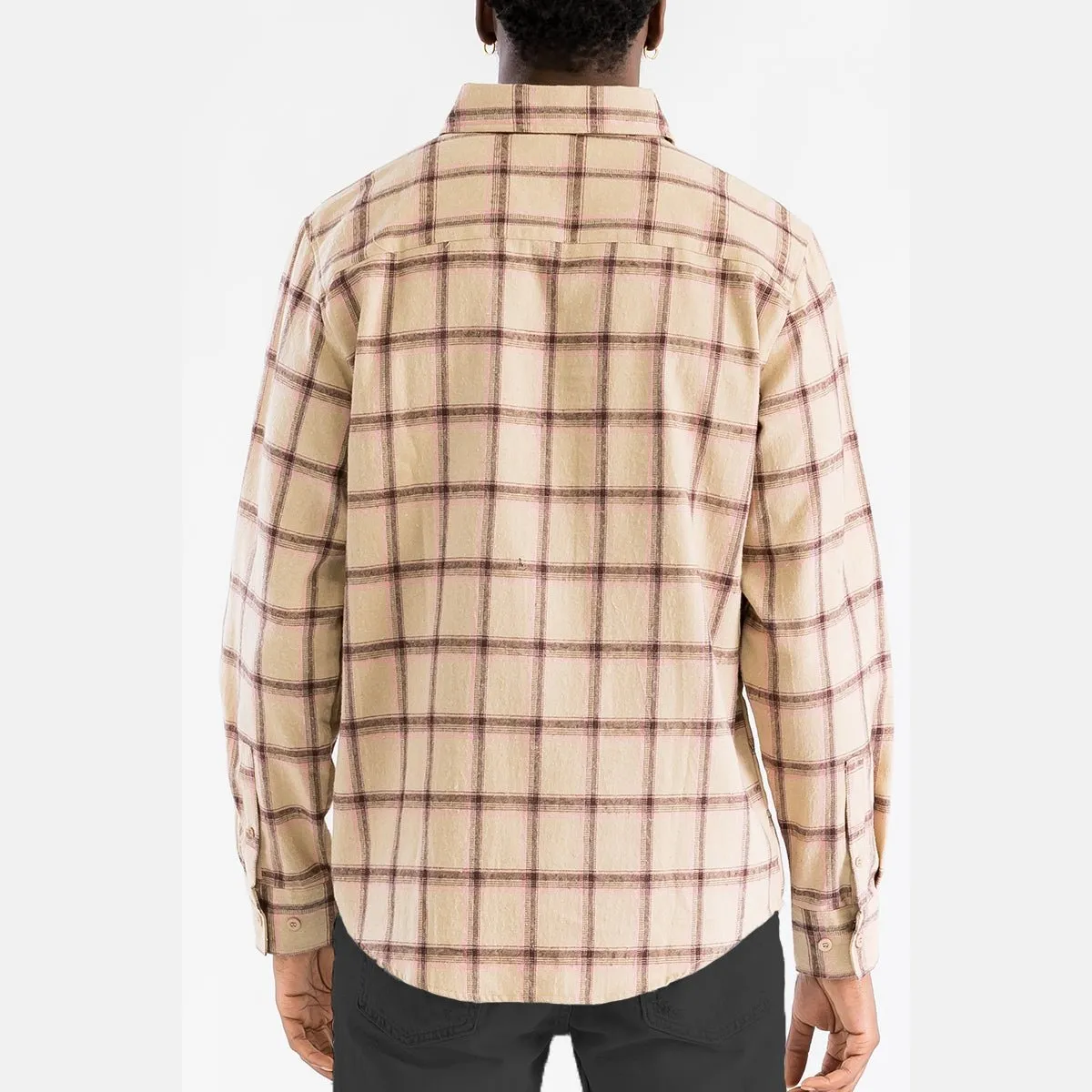 Khaki Checkered Flannel Shirt