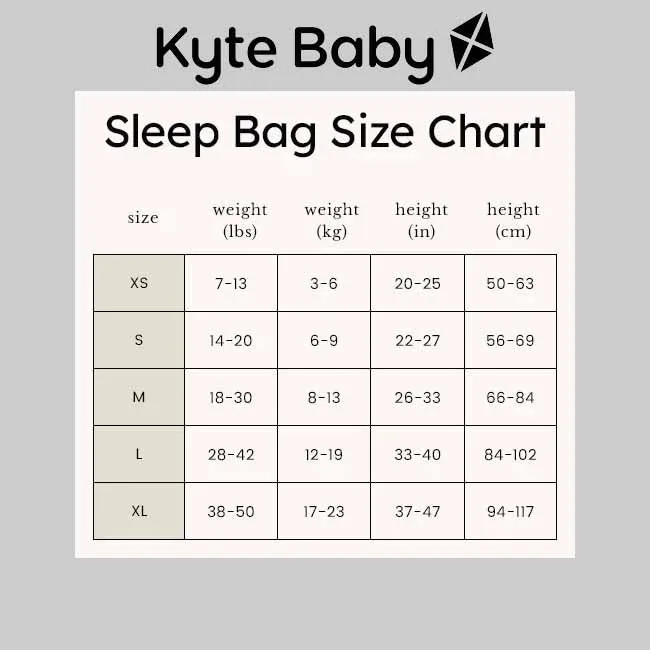 Kyte Baby 1.0 Tog Sleep Bag in Loch