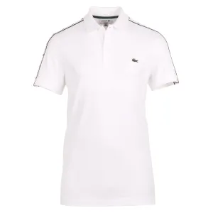 Lacoste Logo Stripe Pique Polo Shirt SS24