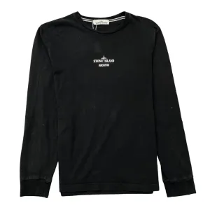 Men's Archivio Logo Long Sleeve T-Shirt Black Size S