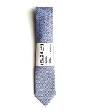 Nautical Blue Linen Necktie. Solid Color Tie, St. Clair