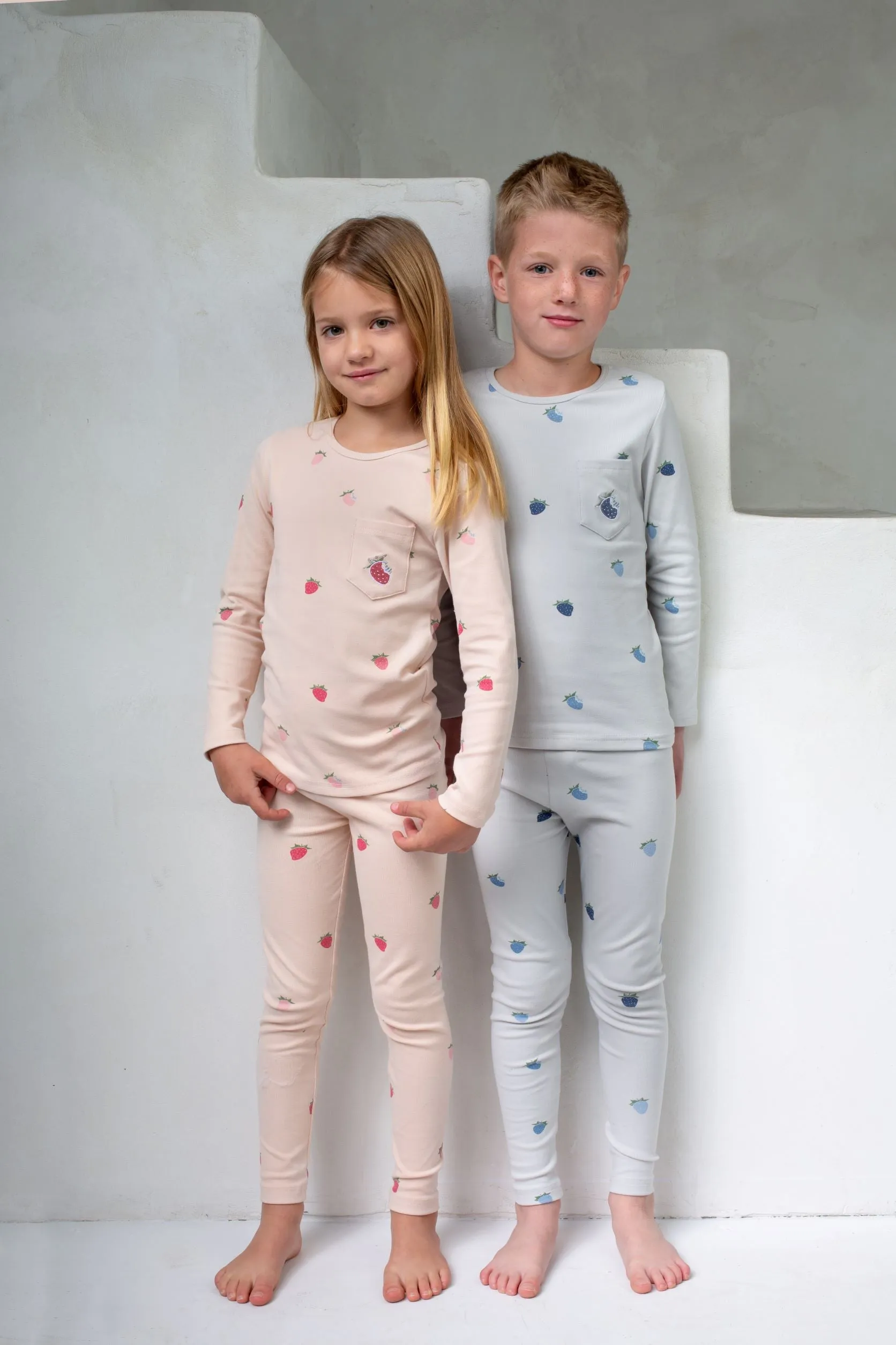 NOGGI BLUE STRAWBERRY PAJAMAS