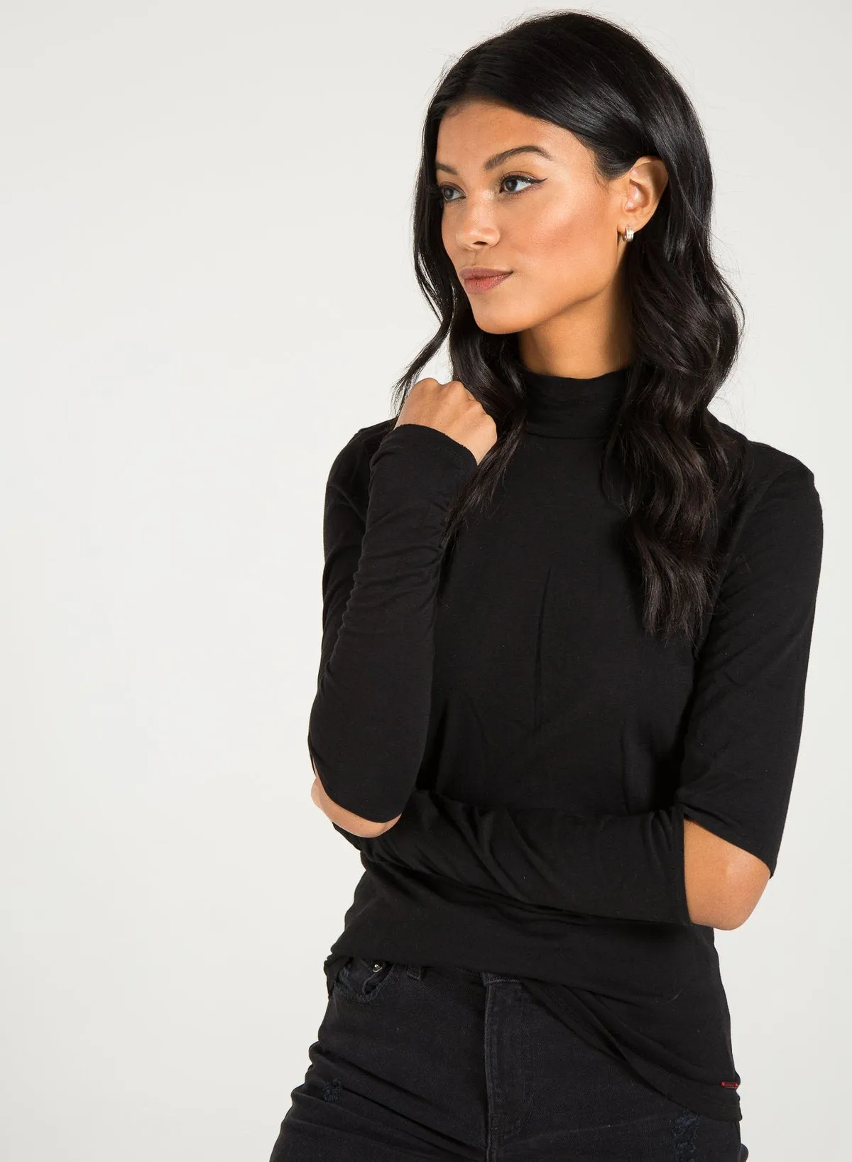 n:Philanthropy - River Turtleneck in Black Cat