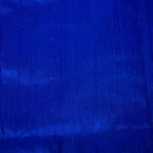 Royal Blue Dupioni Silk - Raw Silk Fabric from India