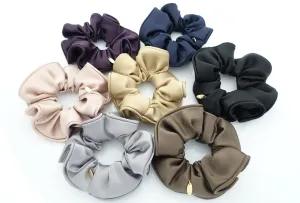 Satin medium solid color Scrunchies for Women