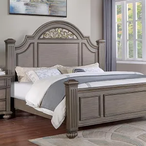 SYRACUSE Cal.King Bed, Gray