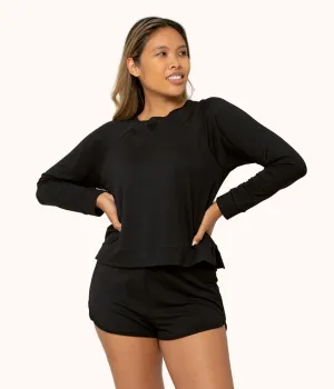 The Terry-Soft Sweatshirt: Jet Black