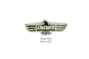 US Air Force Embroidered Iron On Patch 2.75" x .75" - 1 Piece