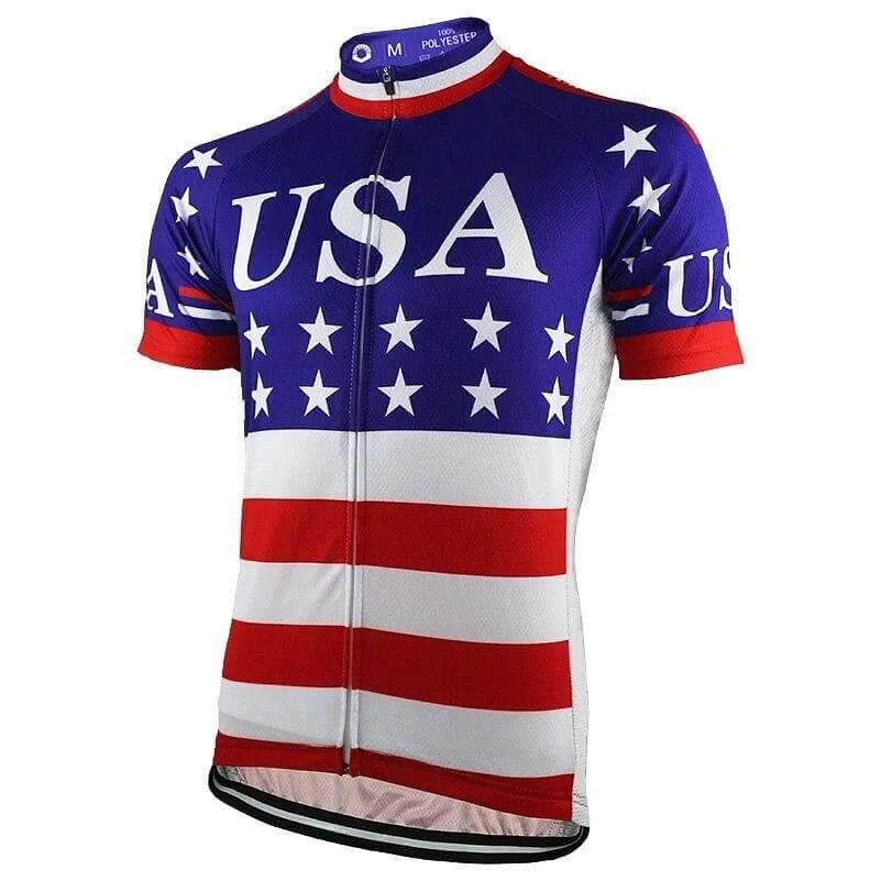 USA Flag Cycling Jersey