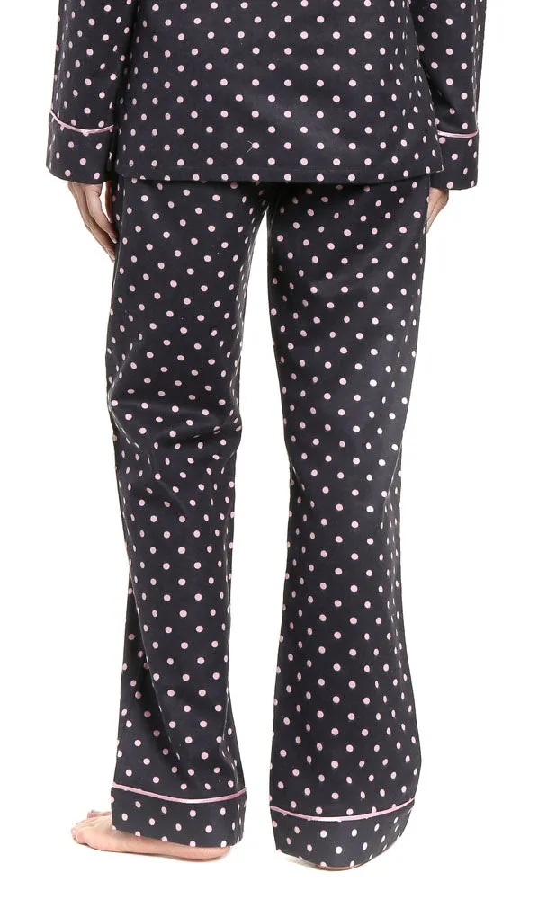 Womens Premium 100% Cotton Flannel Lounge Pants