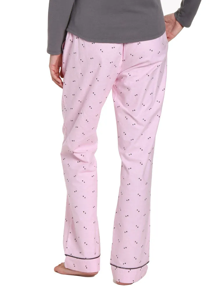 Womens Premium 100% Cotton Flannel Lounge Pants