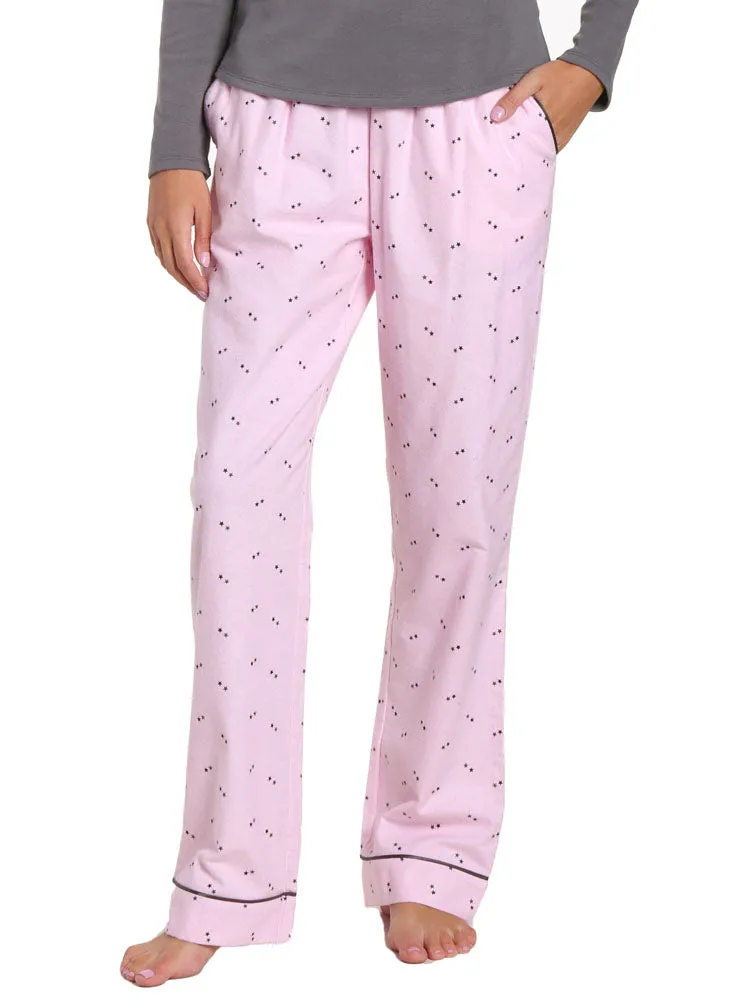 Womens Premium 100% Cotton Flannel Lounge Pants