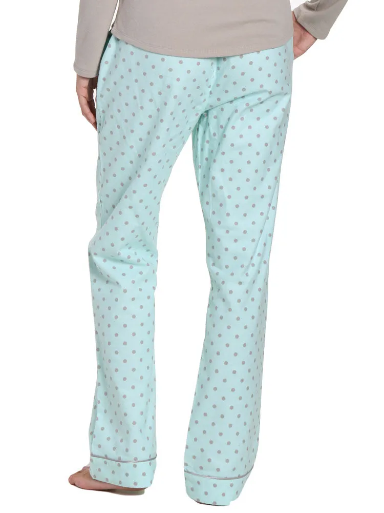 Womens Premium 100% Cotton Flannel Lounge Pants