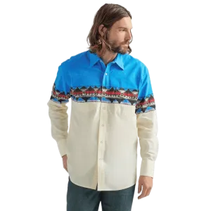 Wrangler Men's Checotah Multi Long Sleeve Western Snap Shirt